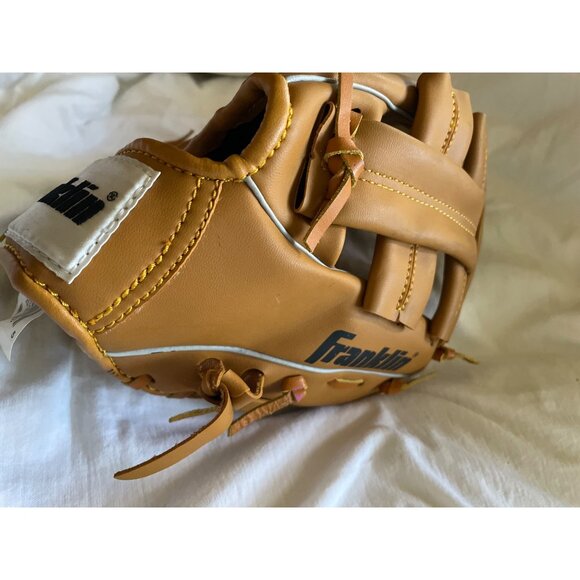 Franklin Field Master Baseball Glove 11.5" Leather Laced Brown Child's - Picture 6 of 10